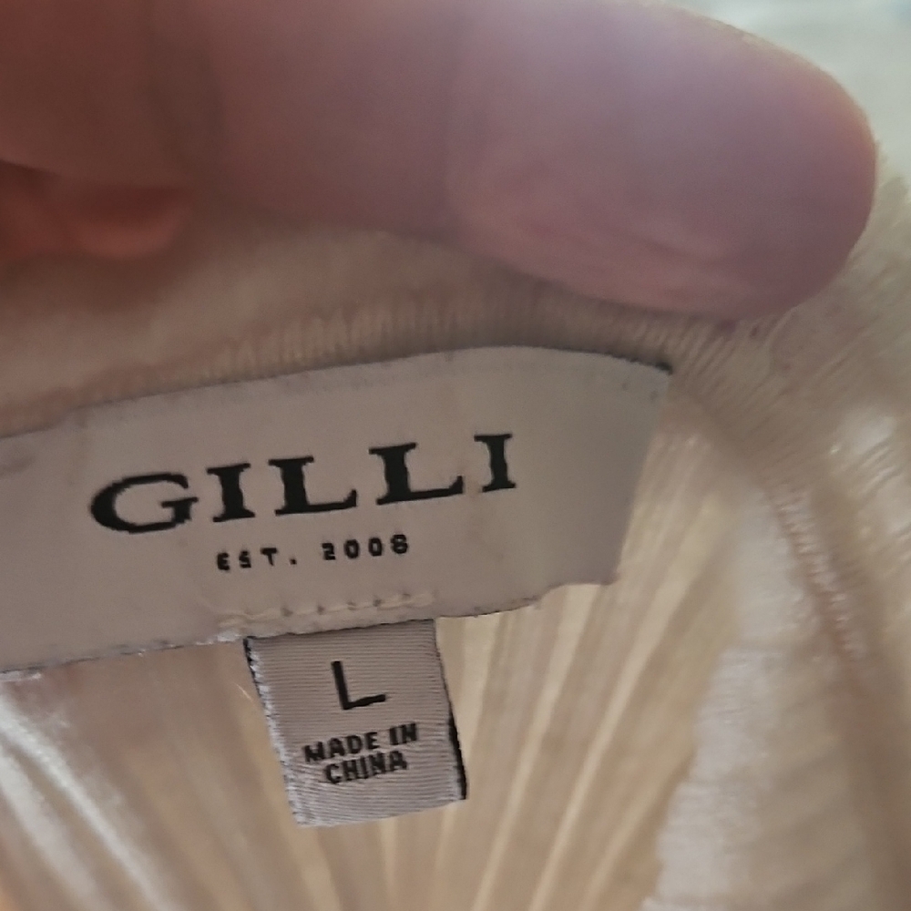 Gilli Cream Ribbed Ruffle Tank Top - Picture 6 of 8